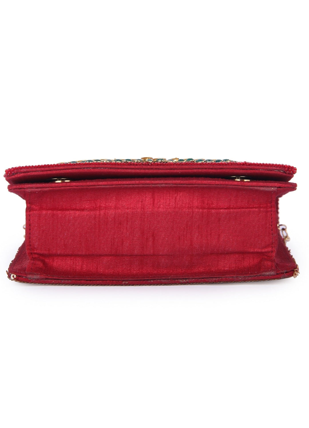 Pasha Red Clutch The Purple Sack - Fabilicious Fashion