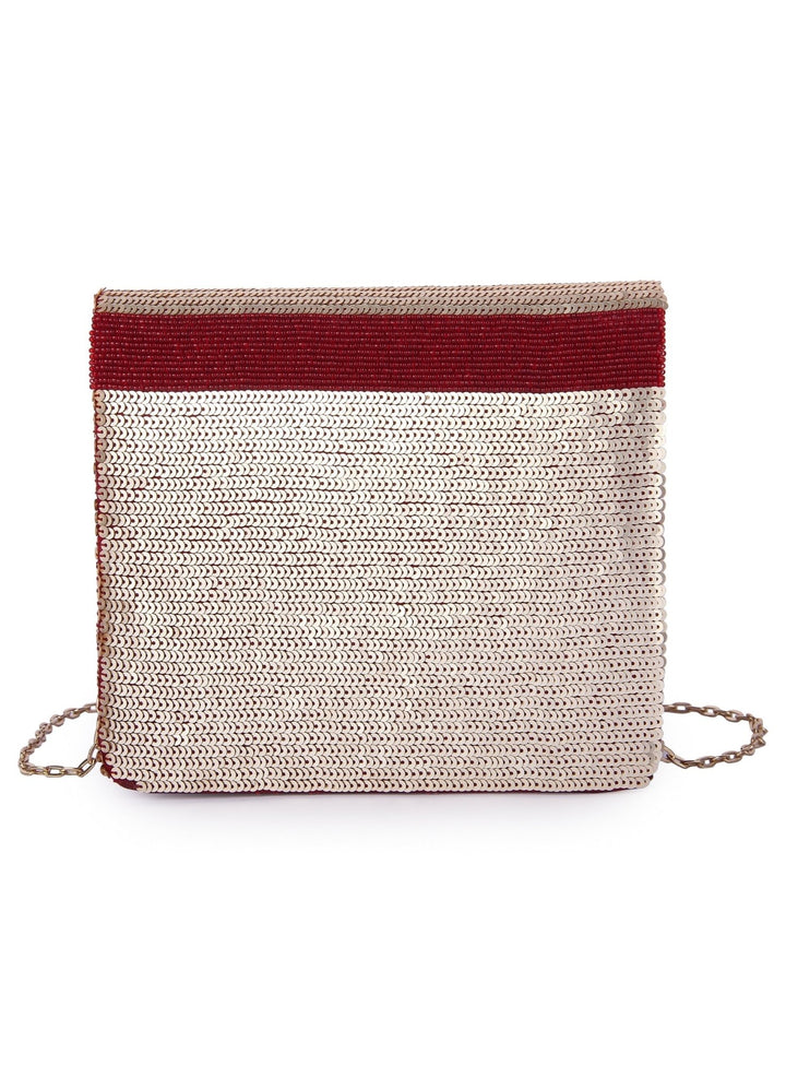 Pasha Red Clutch The Purple Sack - Fabilicious Fashion