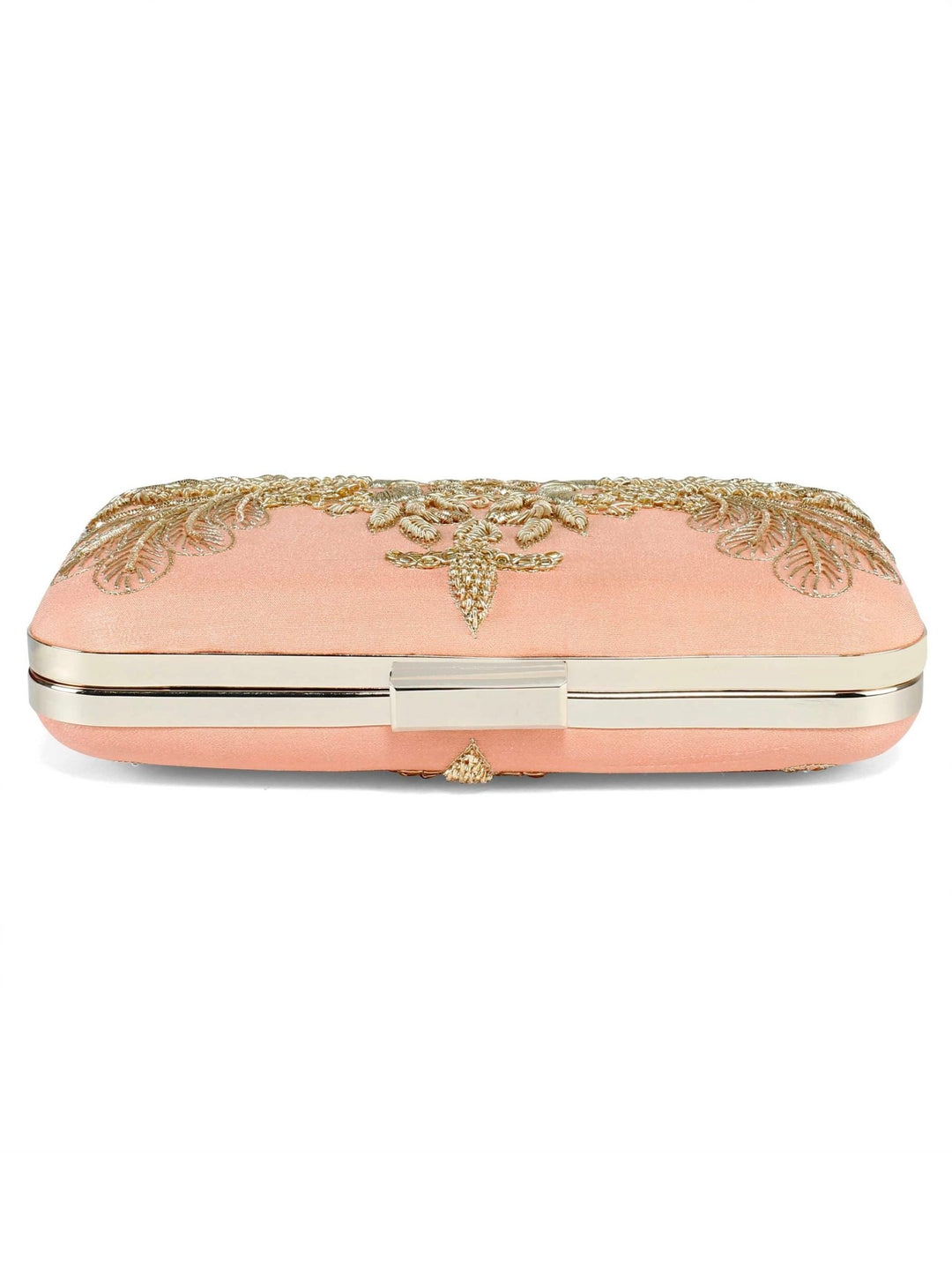 Peach Peacock Clutch The Purple Sack - Fabilicious Fashion