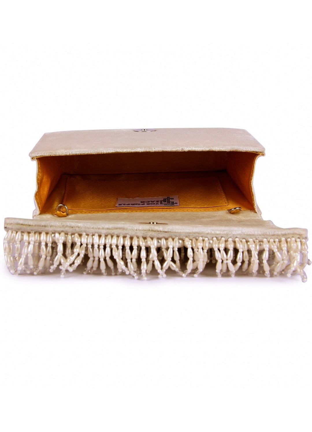 Pearl Embellished Clutch The Purple Sack - Fabilicious Fashion