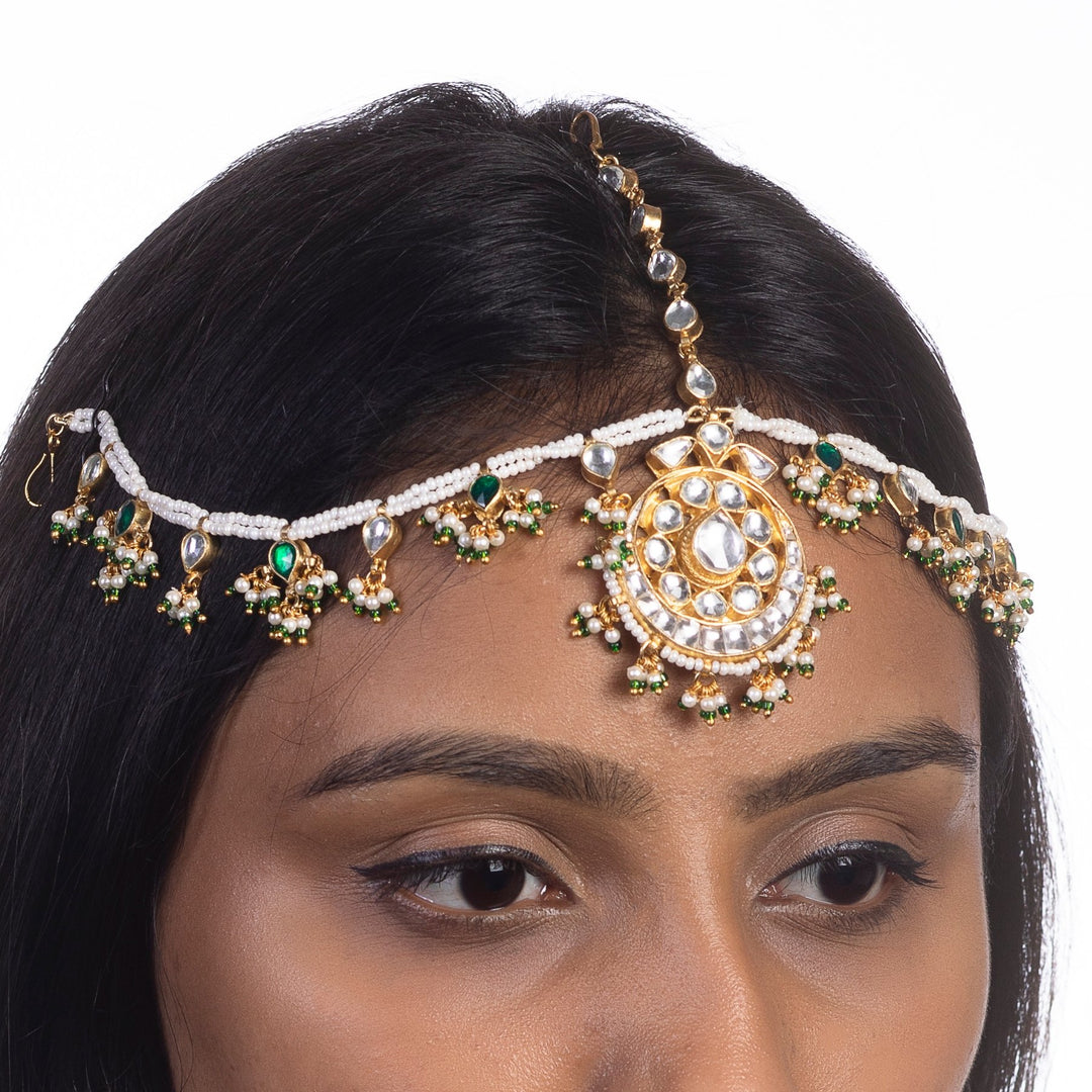 Pearl String Mathapatti Riana by Shikha Jindal - Fabilicious Fashion