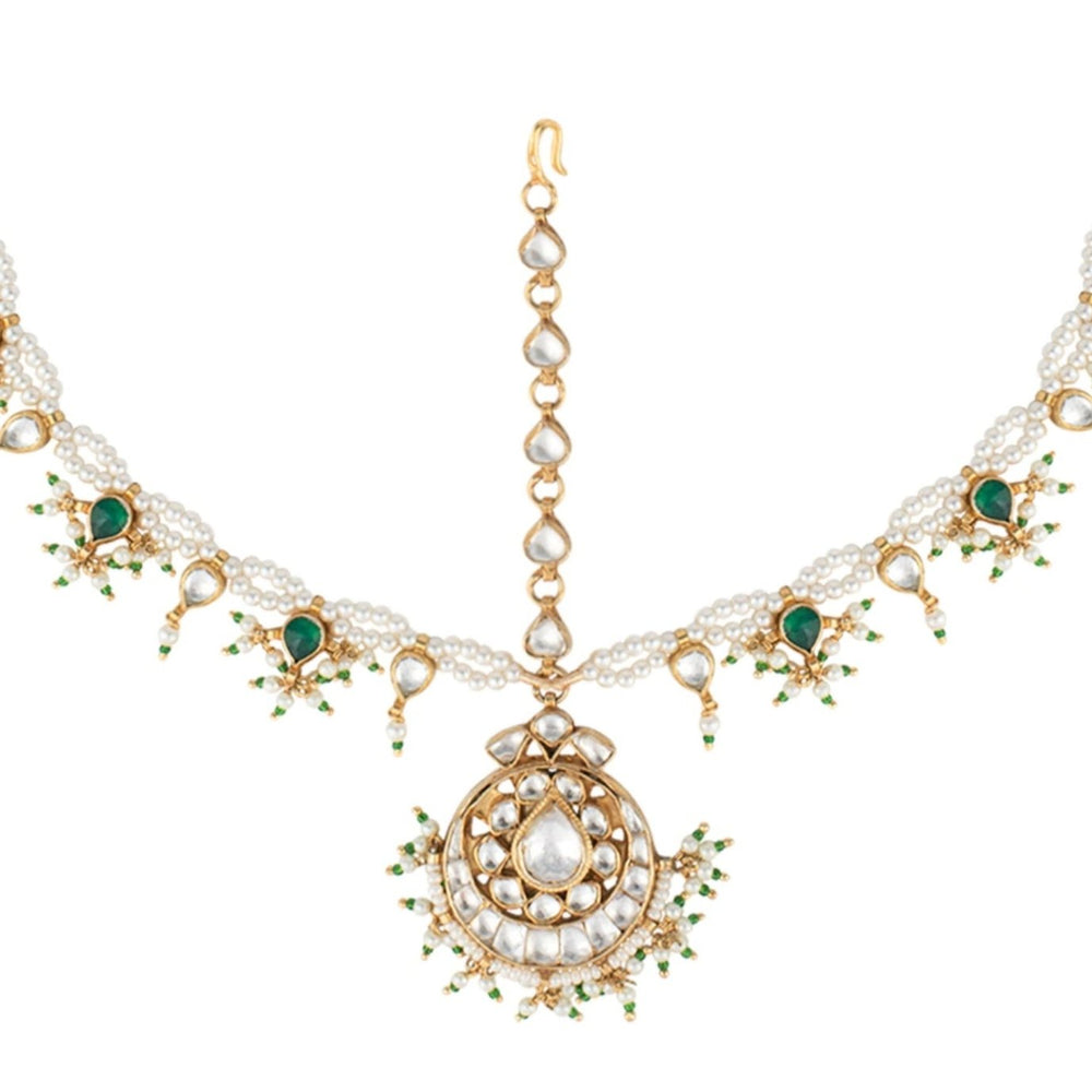 Pearl String Mathapatti Riana by Shikha Jindal - Fabilicious Fashion
