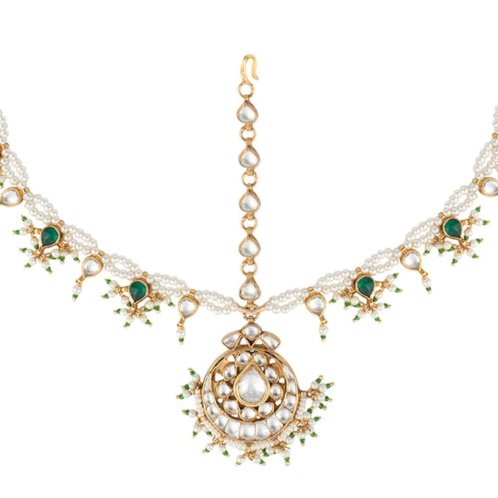 Pearl String Mathapatti Riana by Shikha Jindal - Fabilicious Fashion