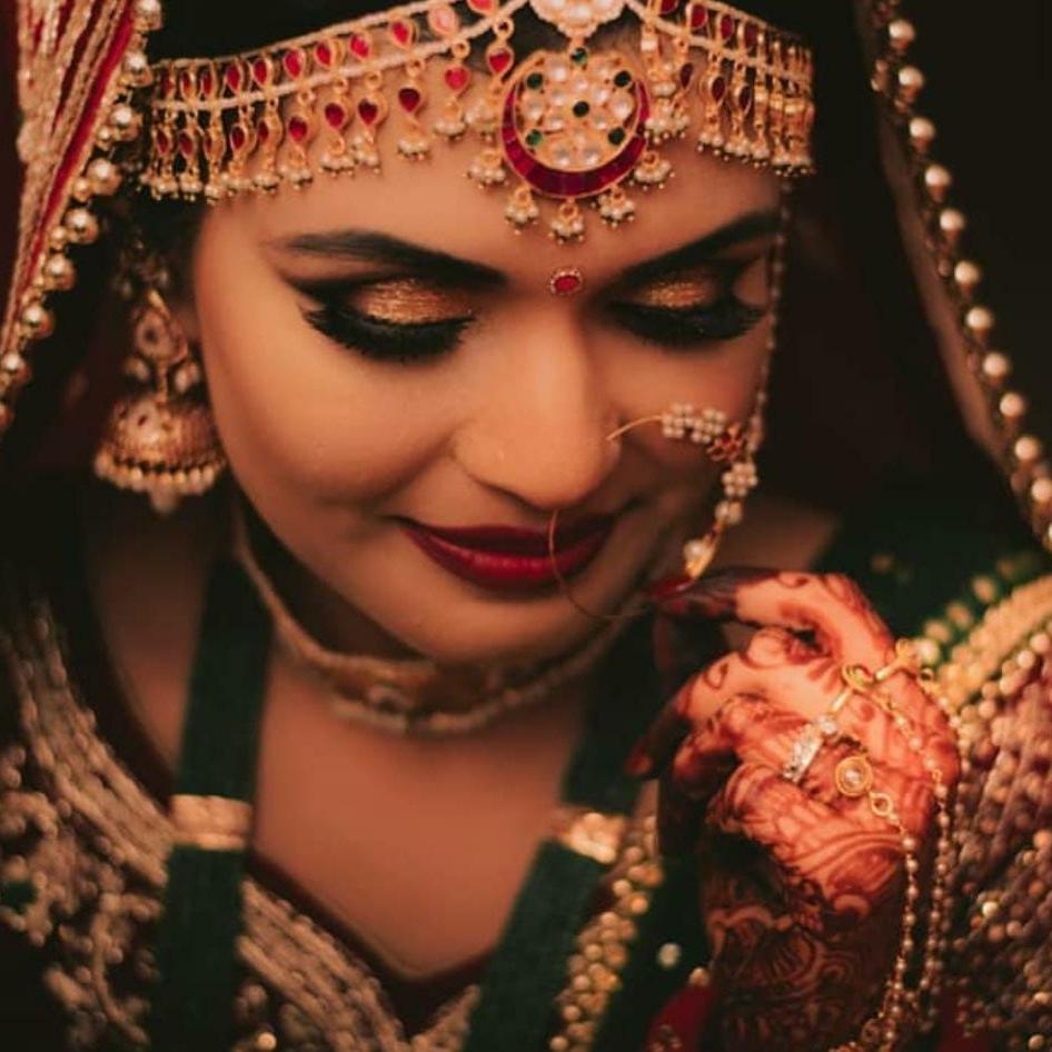 Pink And Green Jadtar Stone Mathapatti With Pearl Riana by Shikha Jindal - Fabilicious Fashion