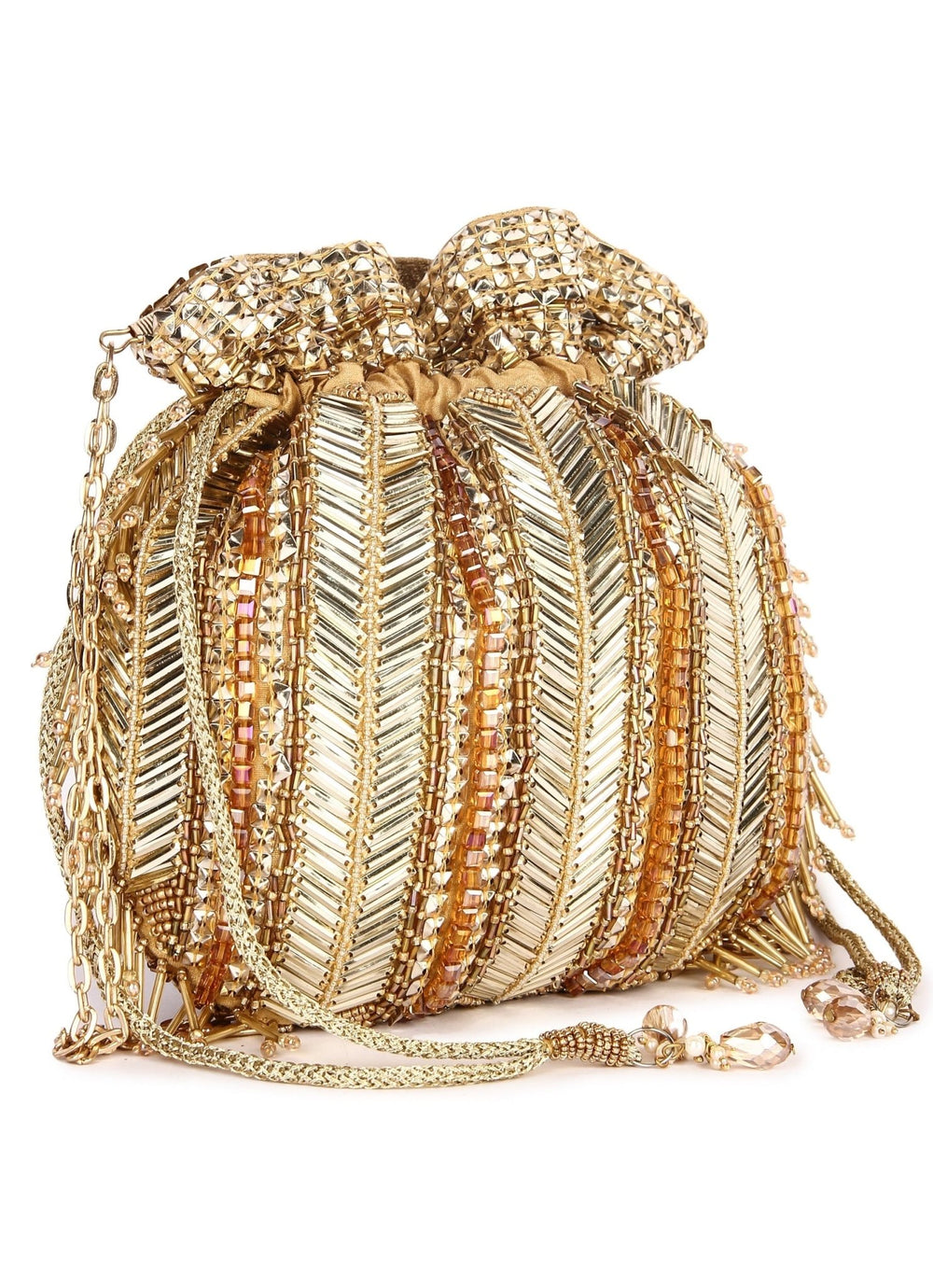 Potli Bag With Sequins The Purple Sack - Fabilicious Fashion