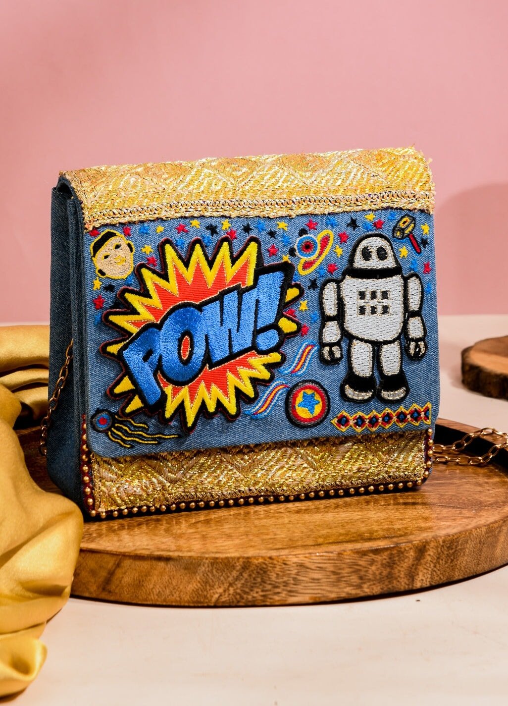 Pow Wow Clutch The Purple Sack - Fabilicious Fashion