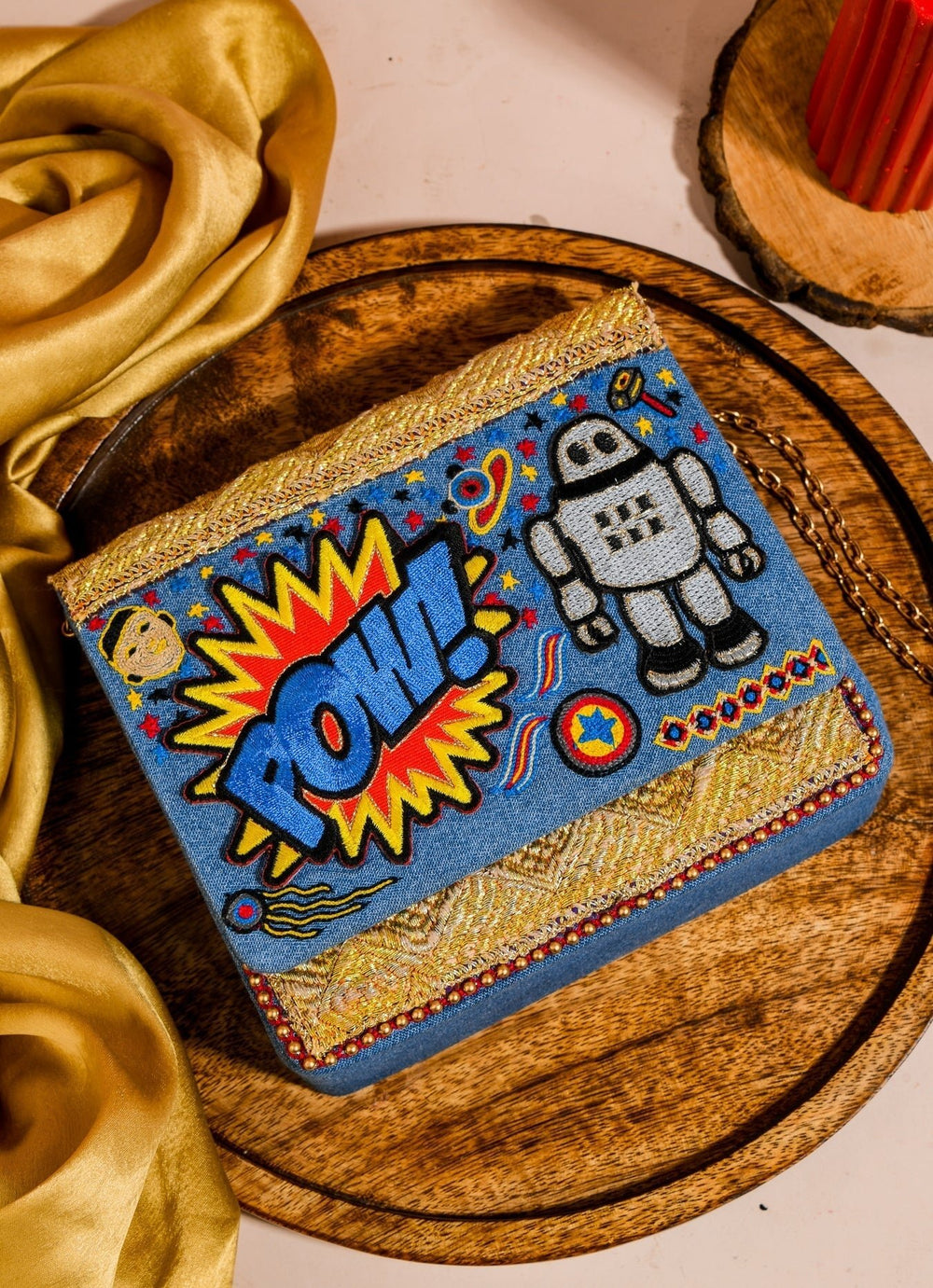 Pow Wow Clutch The Purple Sack - Fabilicious Fashion