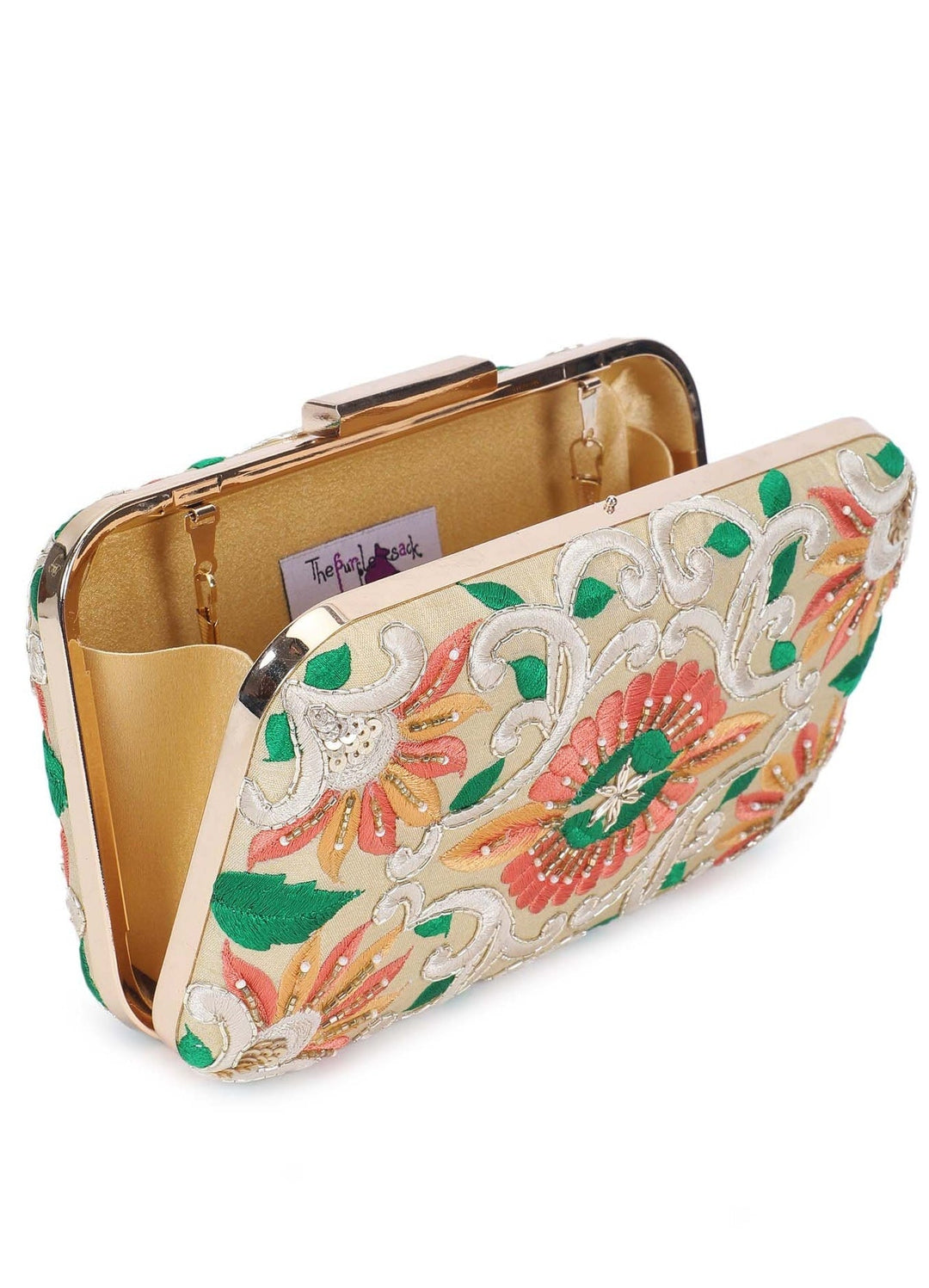 Radiant Box Clutch The Purple Sack - Fabilicious Fashion