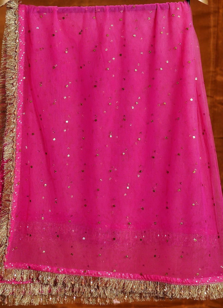 Radiant Pink Bridal Ombre Silk Lehenga Set Nitika Gujral - Fabilicious Fashion