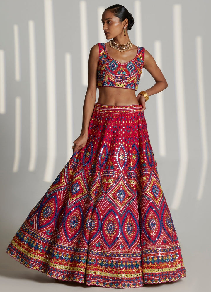 Rani Lehenga Set Angad Singh - Fabilicious Fashion
