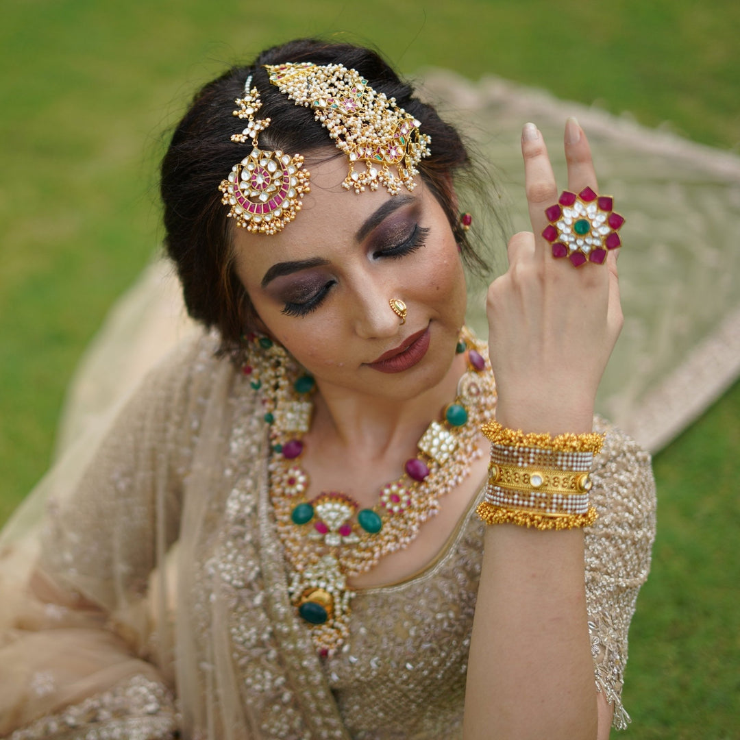 Red Green Passa Riana by Shikha Jindal - Fabilicious Fashion