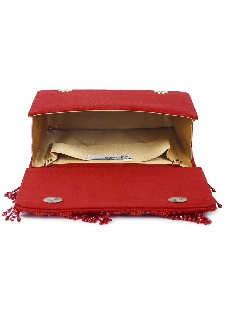 Red Riwaayat Clutch The Purple Sack - Fabilicious Fashion