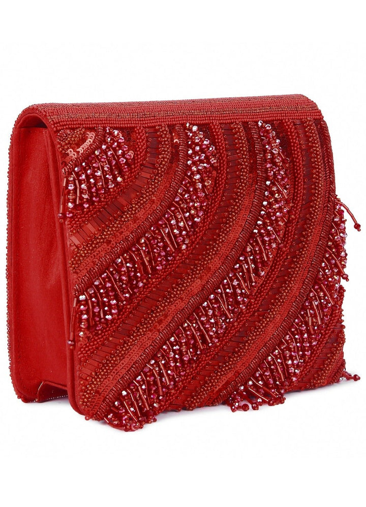 Red Riwaayat Clutch The Purple Sack - Fabilicious Fashion