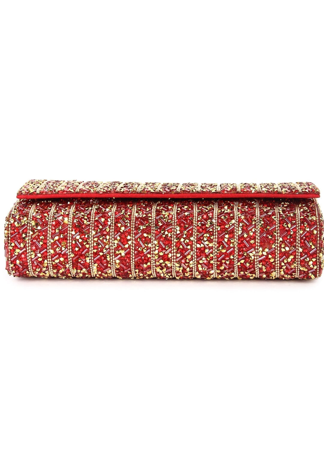 Red Stone Western Clutch The Purple Sack - Fabilicious Fashion