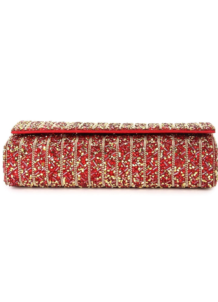 Red Stone Western Clutch The Purple Sack - Fabilicious Fashion