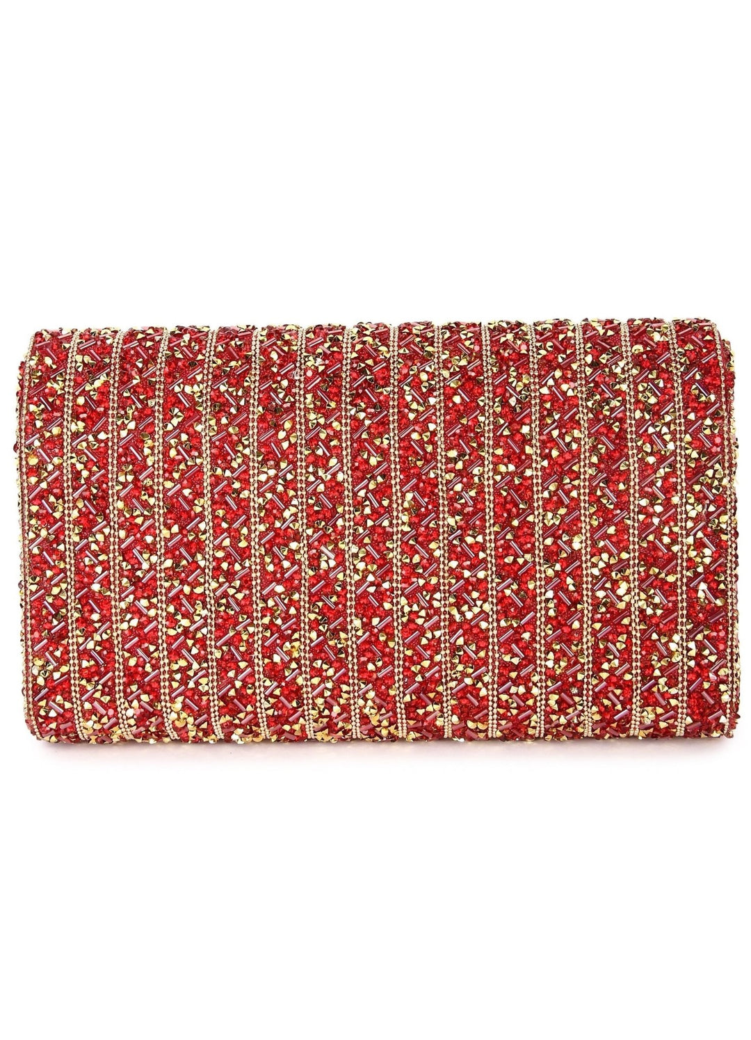 Red Stone Western Clutch The Purple Sack - Fabilicious Fashion