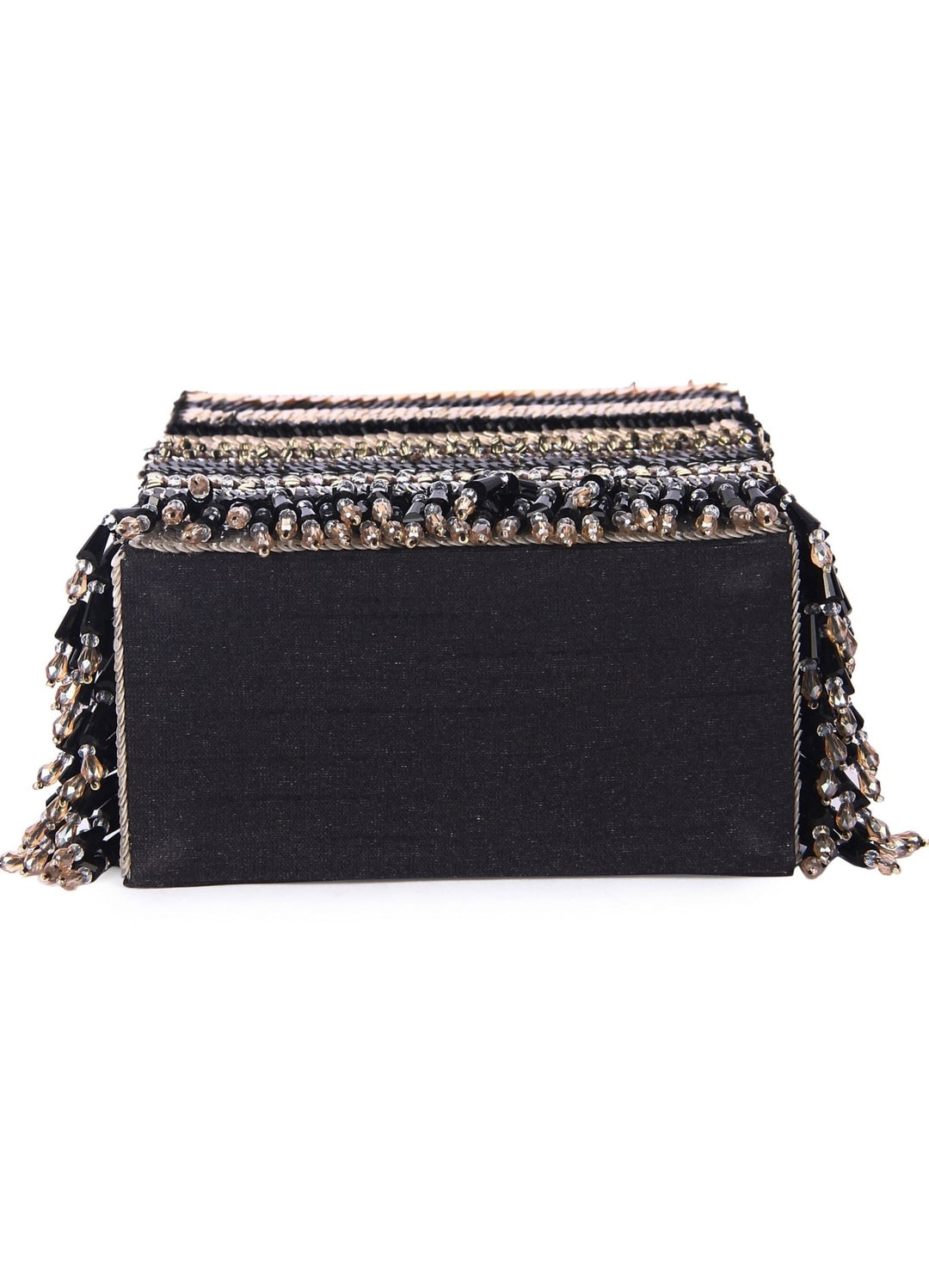 Ring Black Shone Clutch The Purple Sack - Fabilicious Fashion