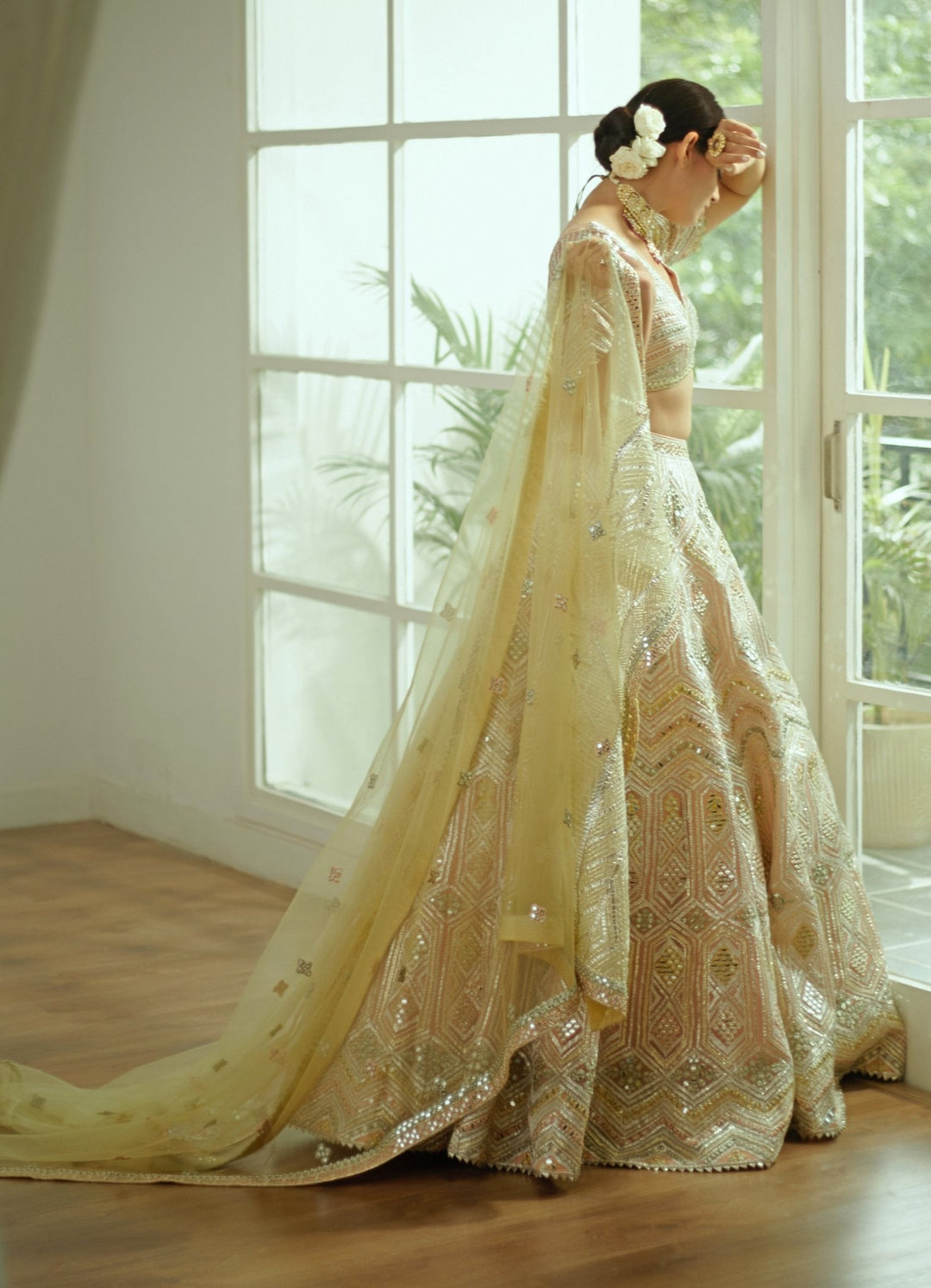 Ruhi Soft Blush Pink Lehenga Set Studio Iris - Fabilicious Fashion