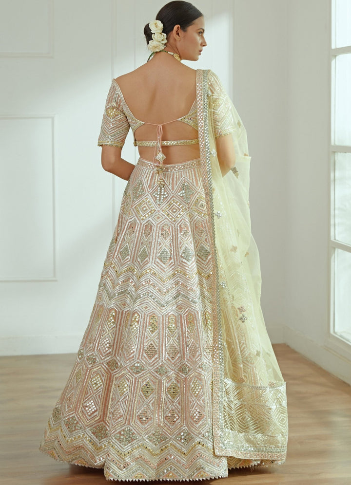 Ruhi Soft Blush Pink Lehenga Set Studio Iris - Fabilicious Fashion