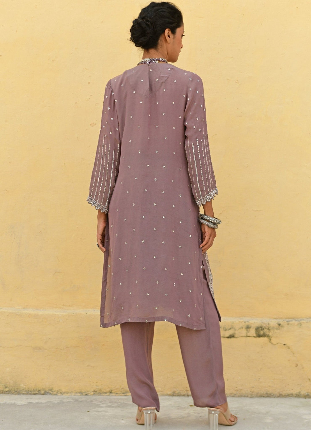 Chamee and Palak Rust Brown Straight Kurta SetFabilicious Fashion