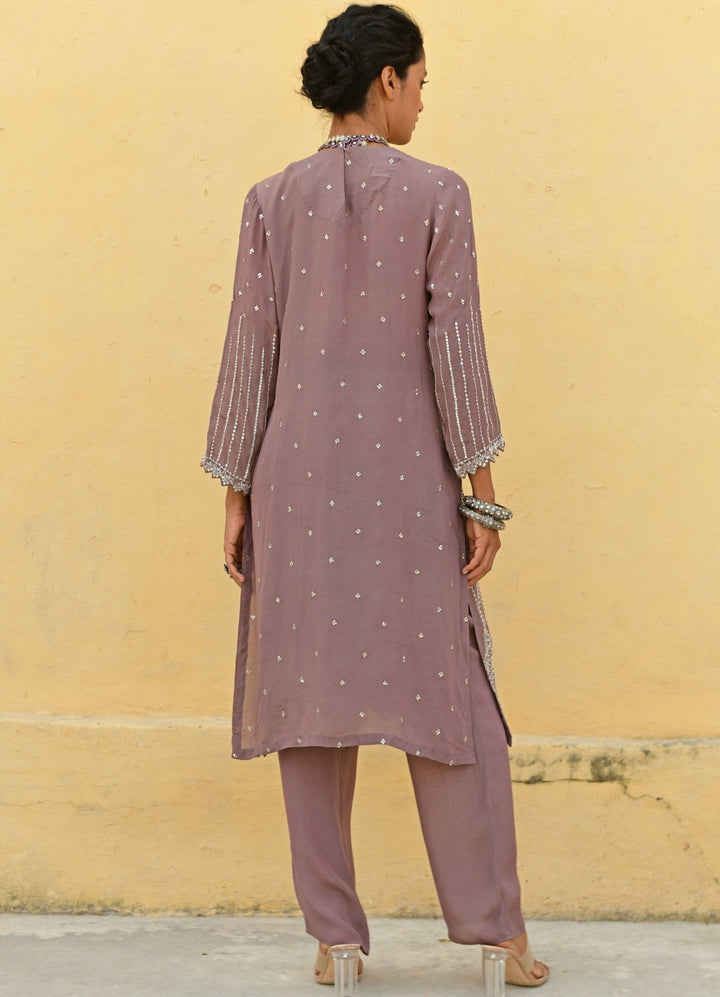 Chamee and Palak Rust Brown Straight Kurta SetFabilicious Fashion