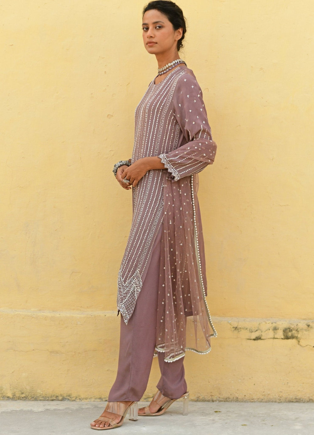 Chamee and Palak Rust Brown Straight Kurta SetFabilicious Fashion