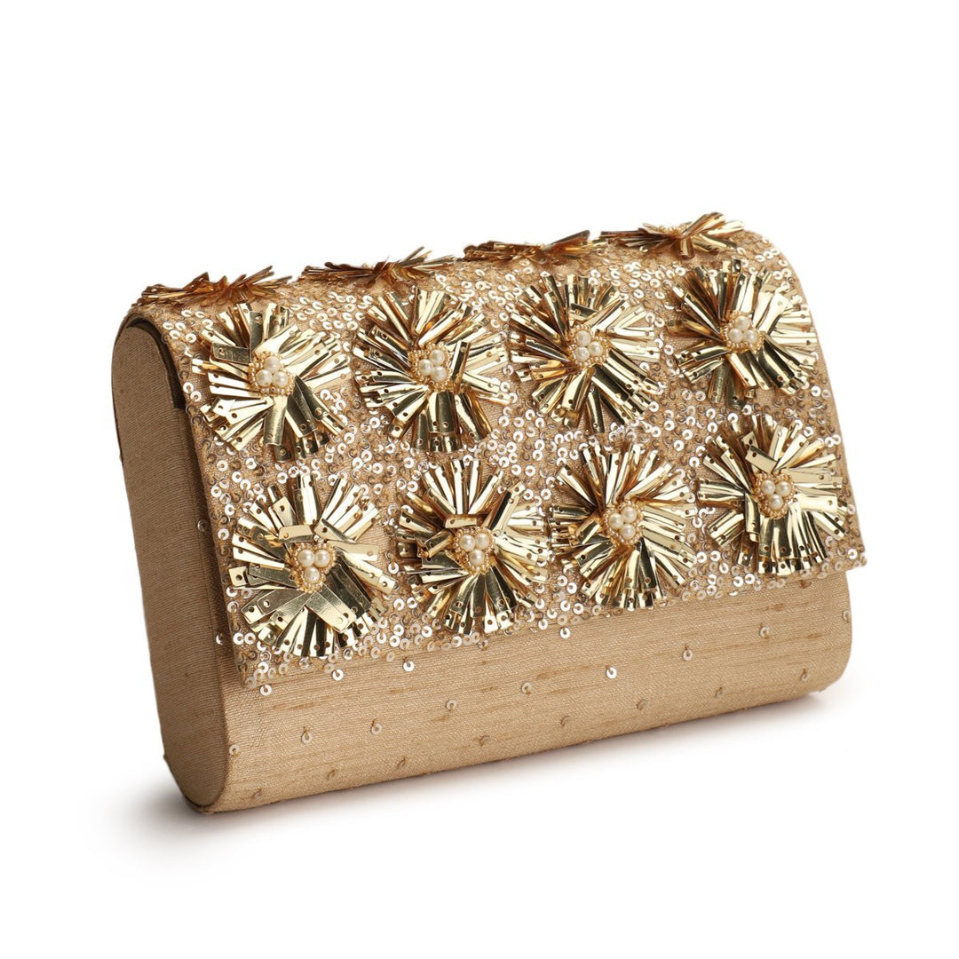Rust Sparkle Clutch The Purple Sack - Fabilicious Fashion