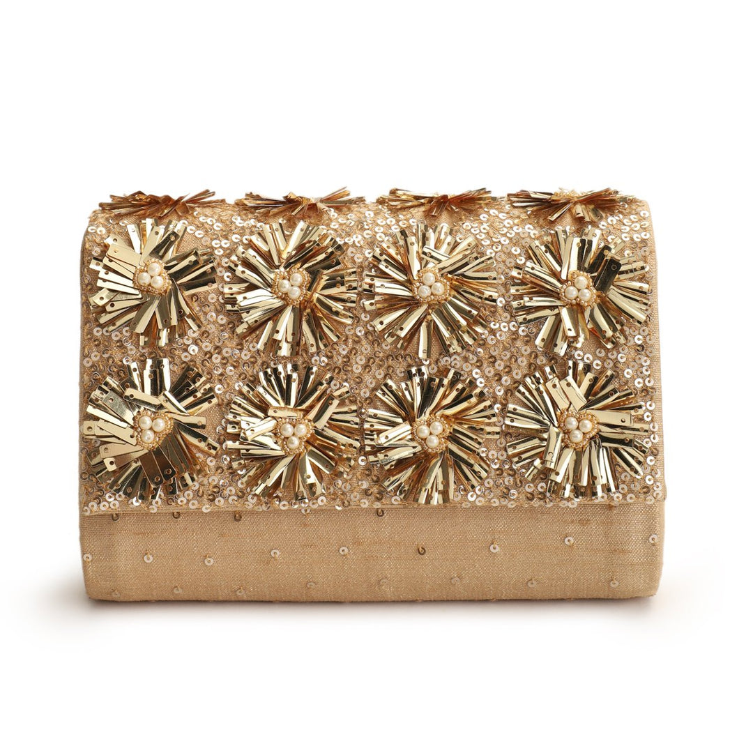 Rust Sparkle Clutch The Purple Sack - Fabilicious Fashion