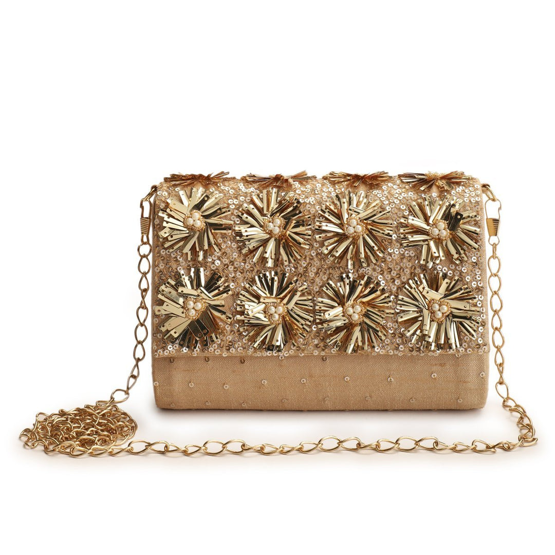 Rust Sparkle Clutch The Purple Sack - Fabilicious Fashion