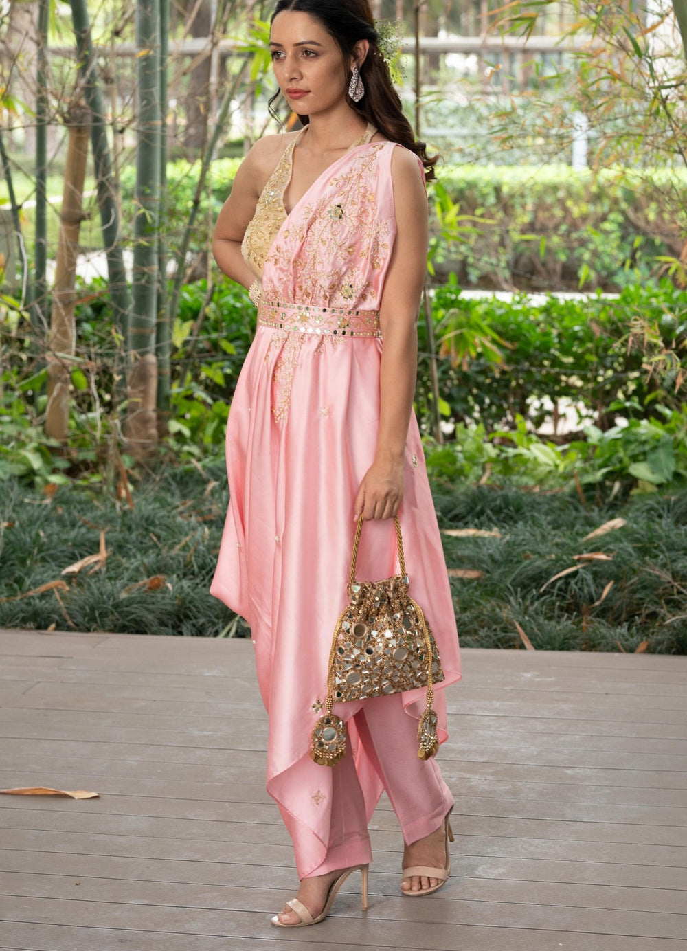 Saanjh Drape Saree Set Rashika Sharma - Fabilicious Fashion
