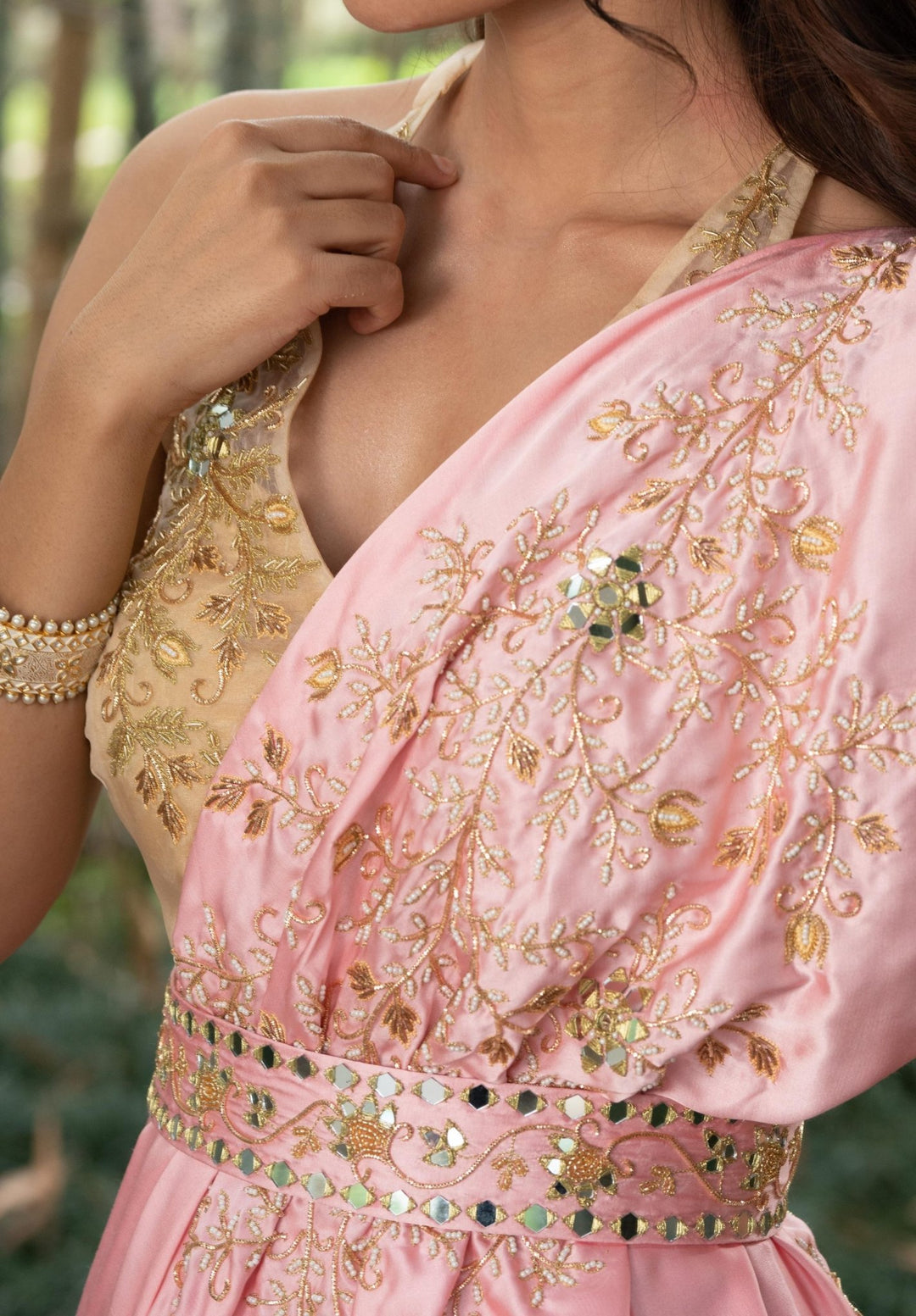 Saanjh Drape Saree Set Rashika Sharma - Fabilicious Fashion