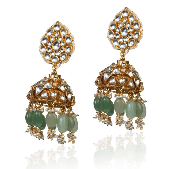 Sea Green Necklace Set Riana by Shikha Jindal - Fabilicious Fashion