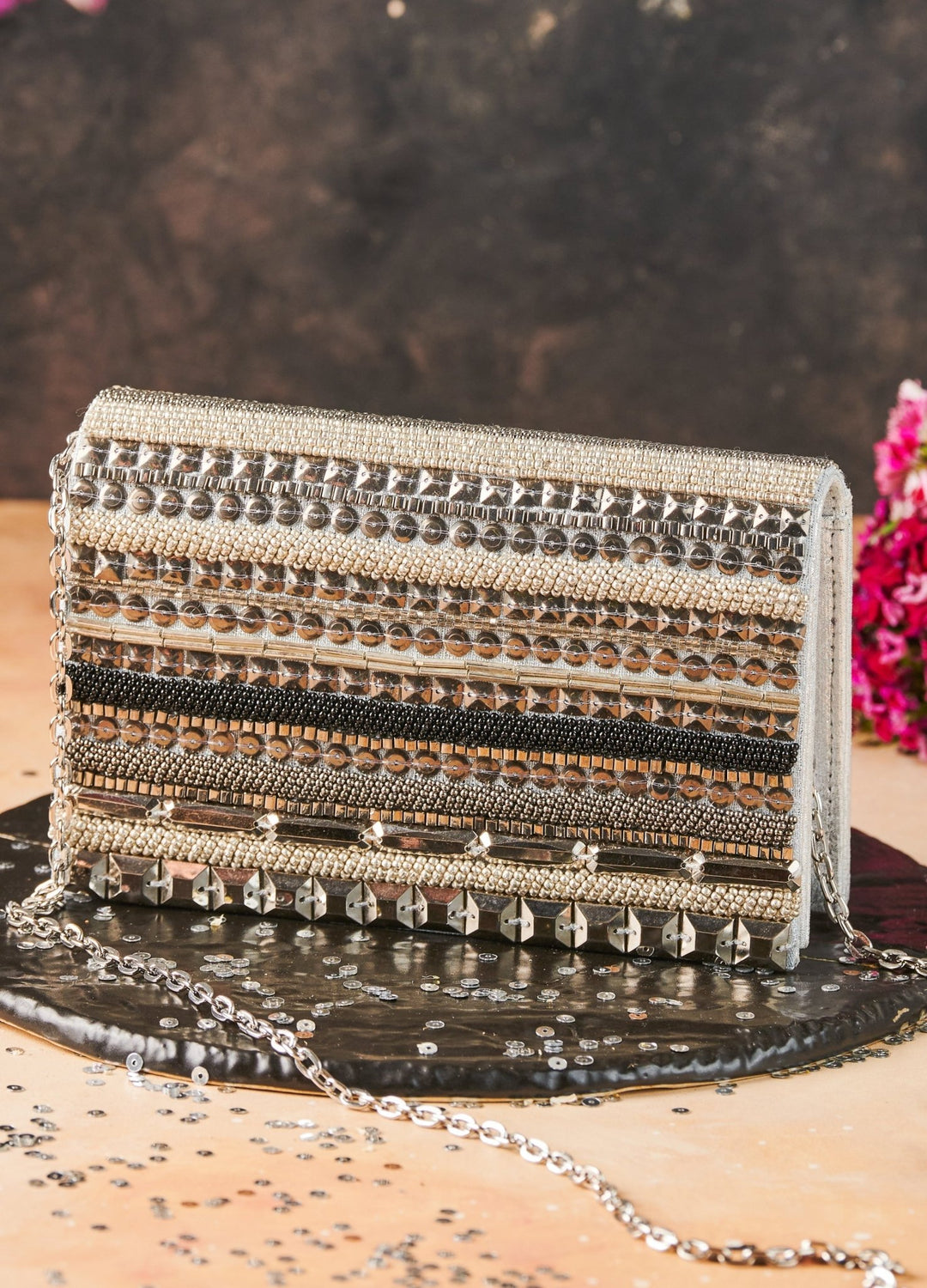 Sequcee Clutch The Purple Sack - Fabilicious Fashion