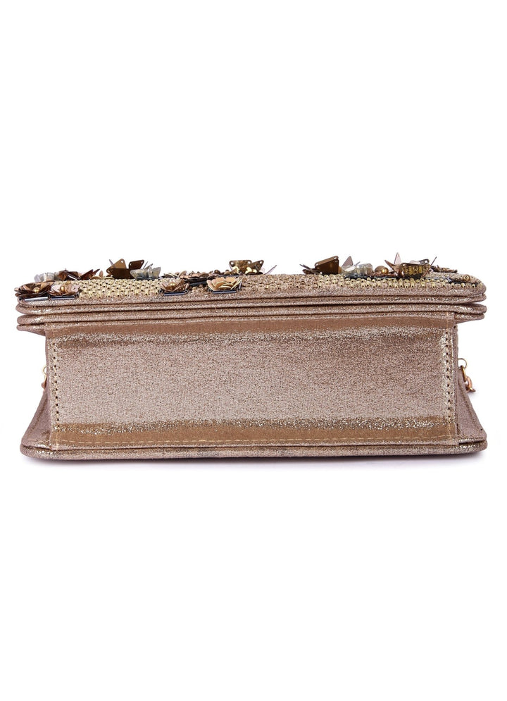 Shaamali Gold Clutch The Purple Sack - Fabilicious Fashion