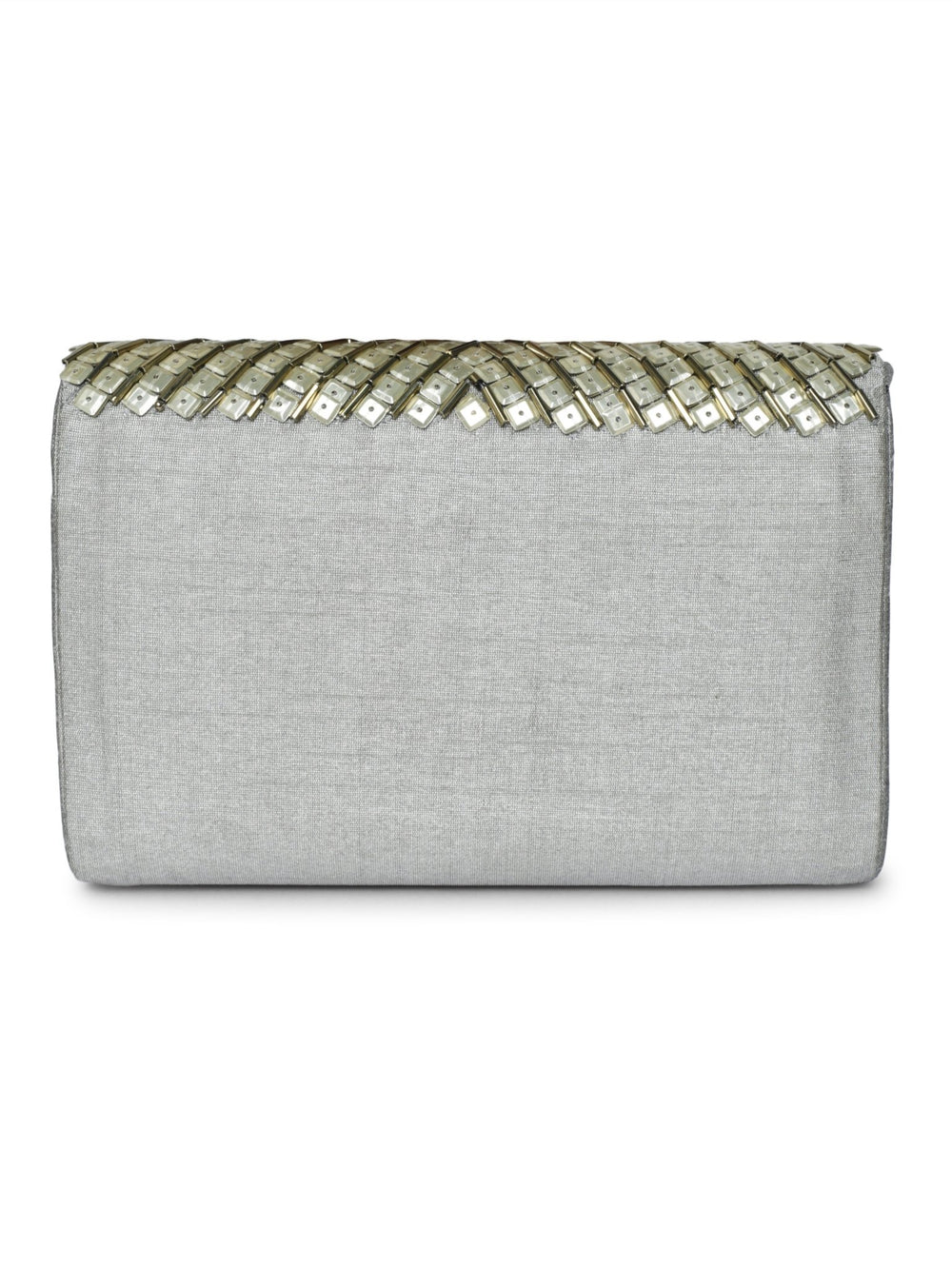 Silver Clutch The Purple Sack - Fabilicious Fashion