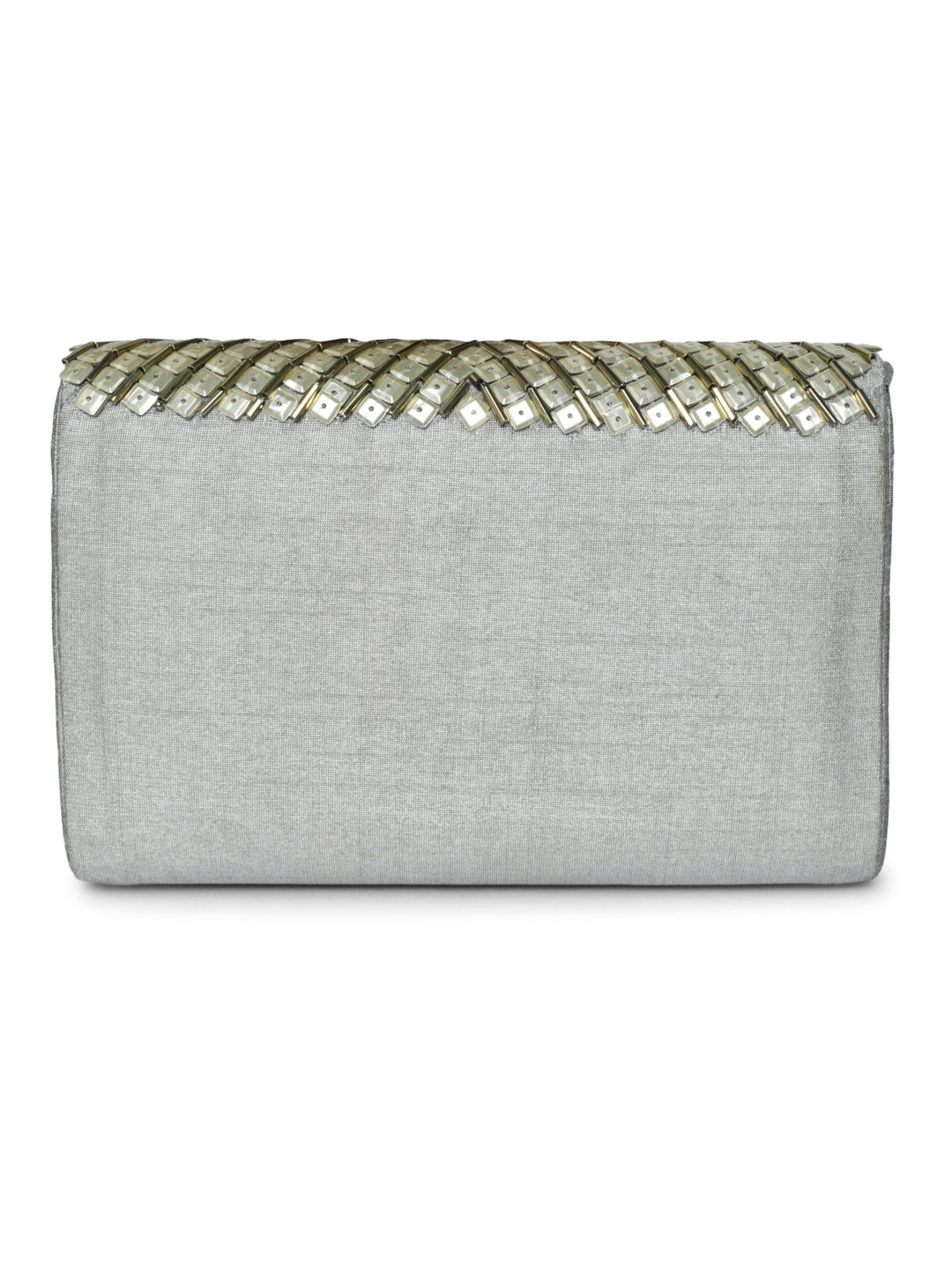 Silver Clutch The Purple Sack - Fabilicious Fashion