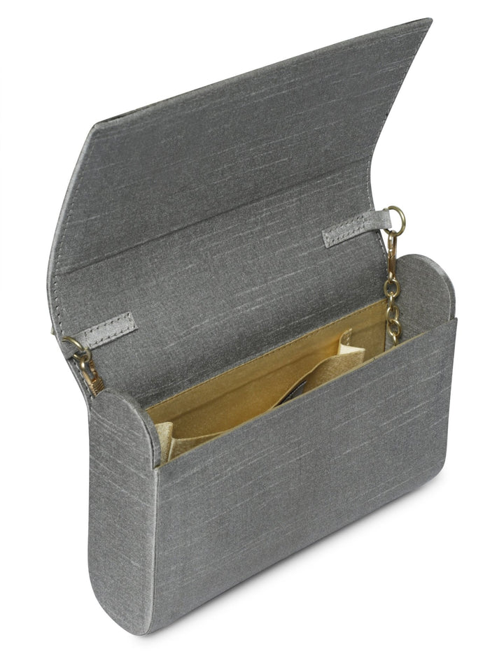 Silver Clutch The Purple Sack - Fabilicious Fashion