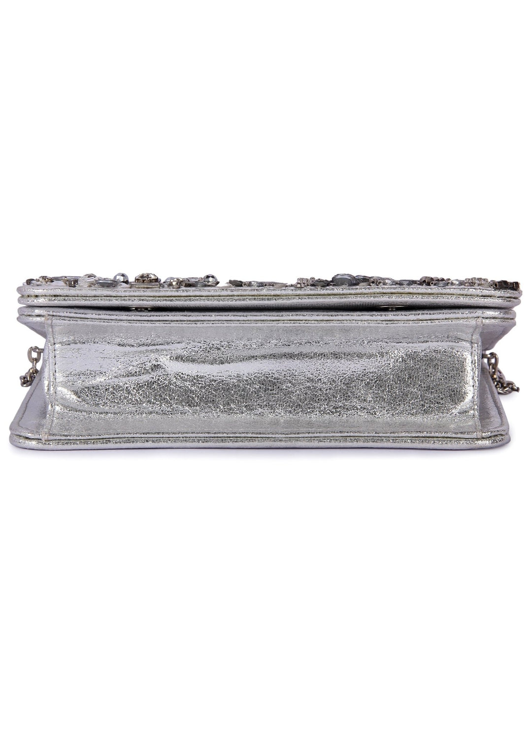 Silver Sheel Clutch The Purple Sack - Fabilicious Fashion