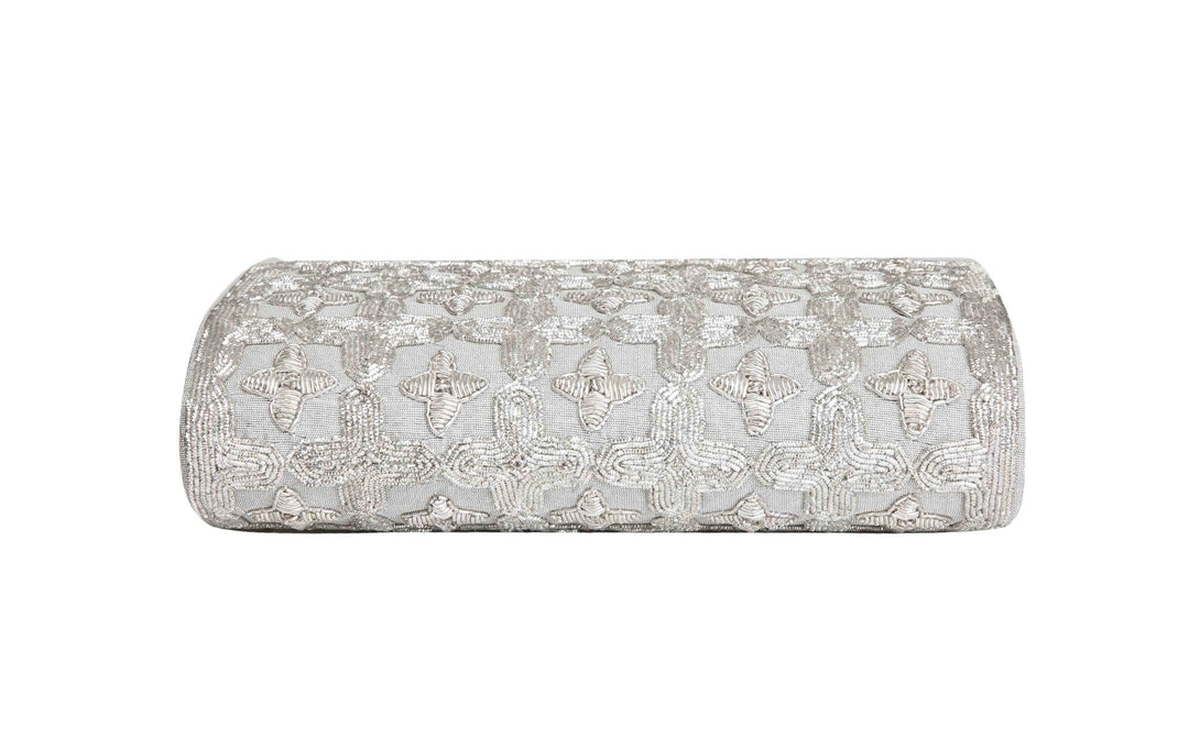 Silver Sparkle Clutch The Purple Sack - Fabilicious Fashion