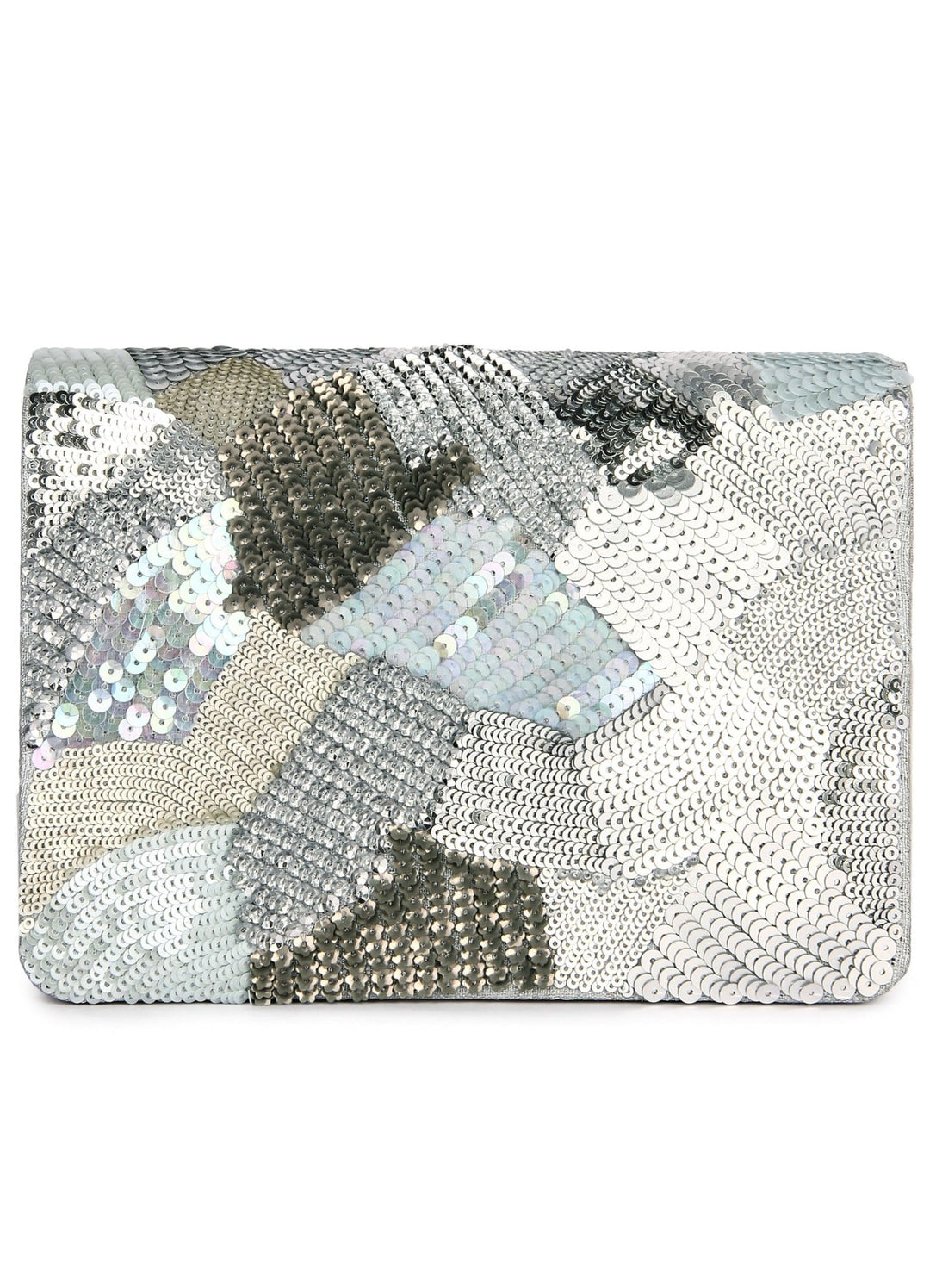 Silver Zing Clutch The Purple Sack - Fabilicious Fashion