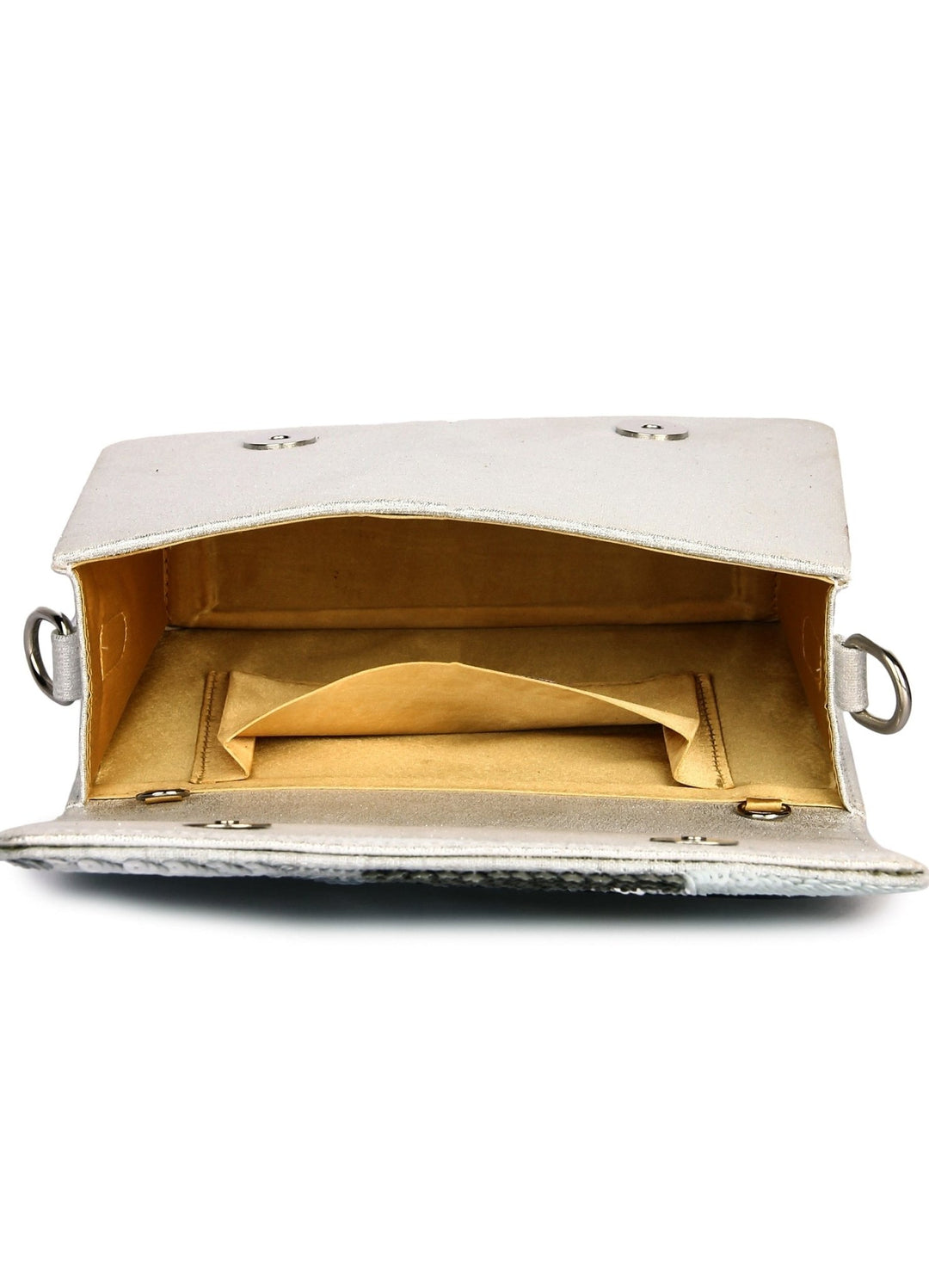 Silver Zing Clutch The Purple Sack - Fabilicious Fashion