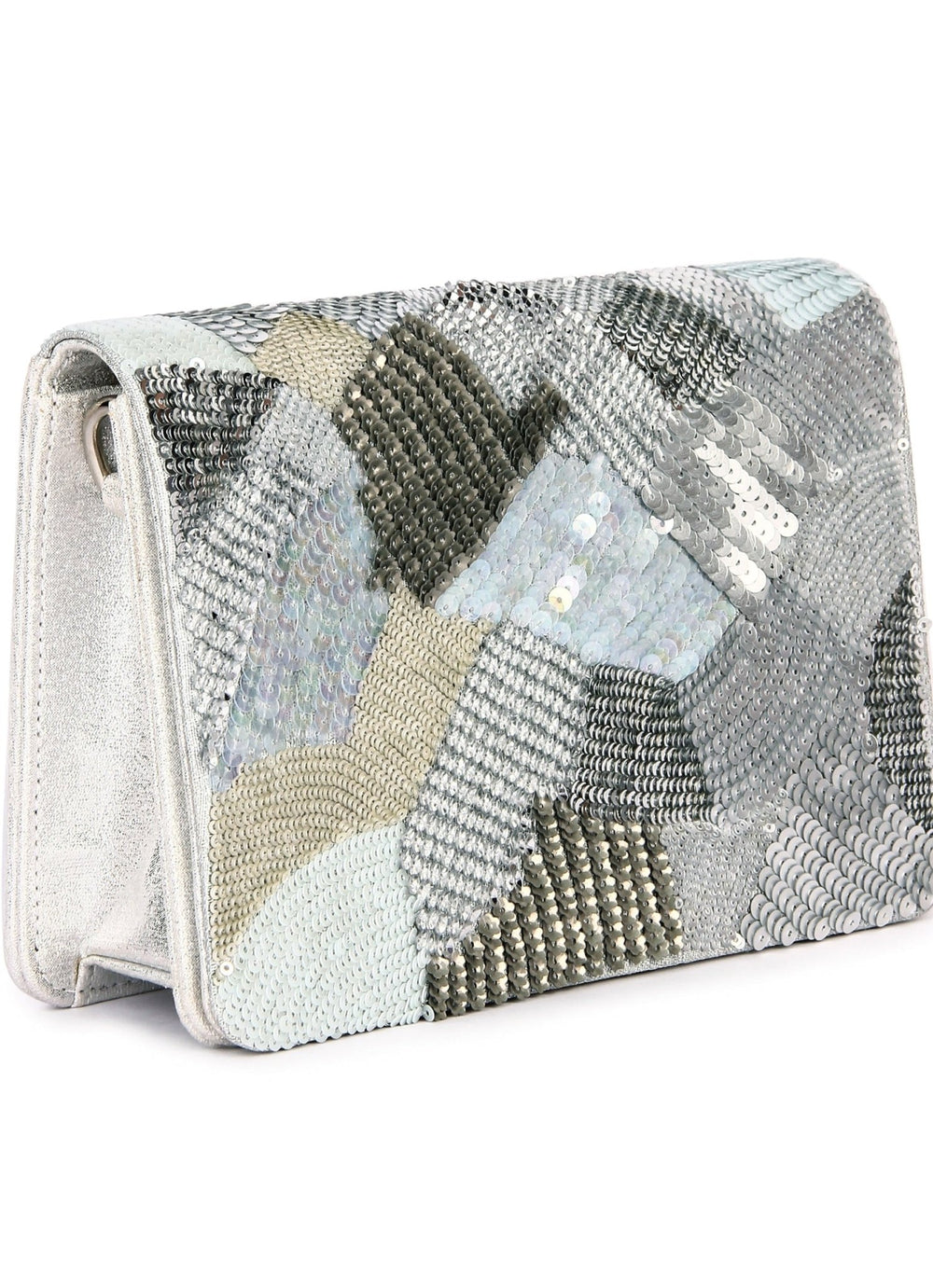 Silver Zing Clutch The Purple Sack - Fabilicious Fashion