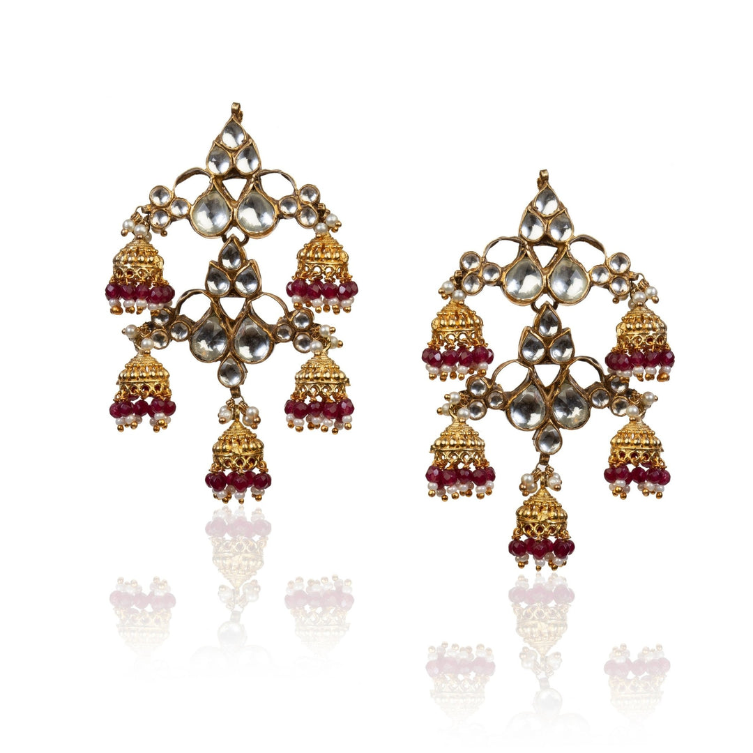 Small Jhumki Earrings Riana by Shikha Jindal - Fabilicious Fashion