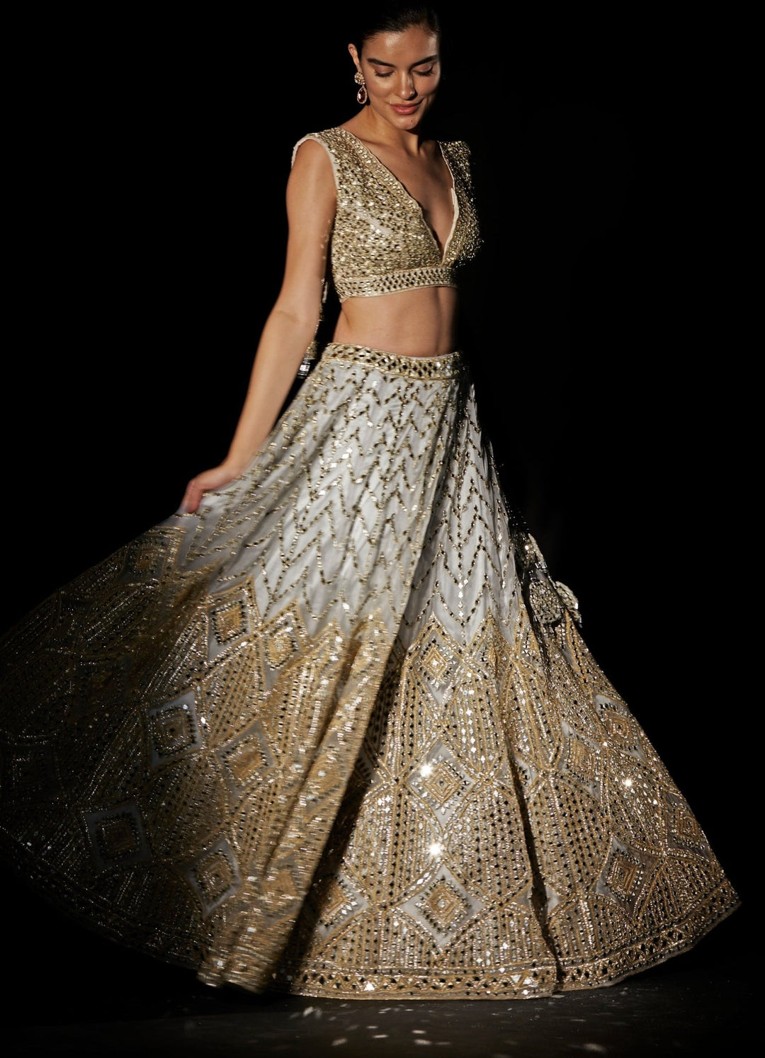Snow Sparkle Lehenga Set Angad Singh - Fabilicious Fashion
