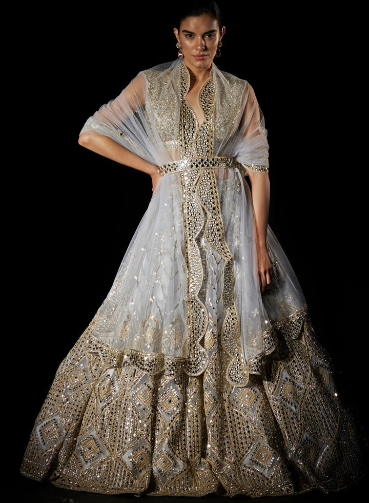 Snow Sparkle Lehenga Set Angad Singh - Fabilicious Fashion