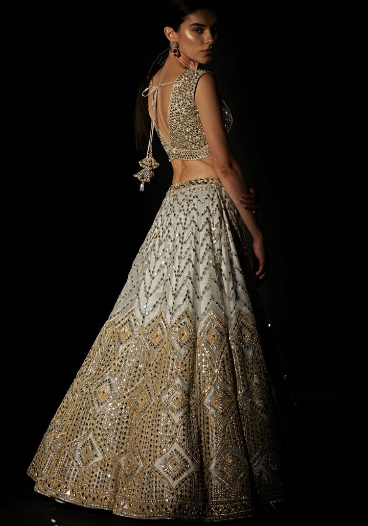 Snow Sparkle Lehenga Set Angad Singh - Fabilicious Fashion