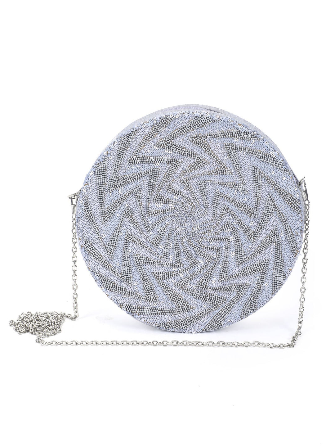 Speckled Silver Sling Bag The Purple Sack - Fabilicious Fashion