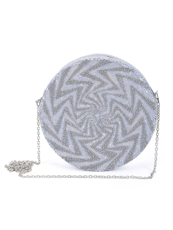 Speckled Silver Sling Bag The Purple Sack - Fabilicious Fashion