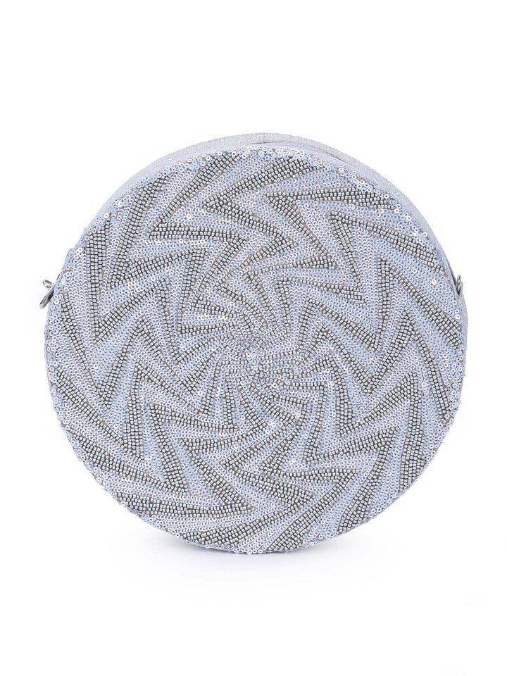 Speckled Silver Sling Bag The Purple Sack - Fabilicious Fashion