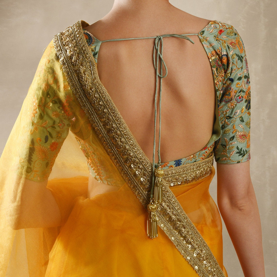 Sunflower Saree Set Renee - Fabilicious Fashion